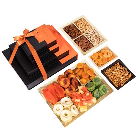 Assorted Elegance Nuts & Seeds Gourmet Wood Gift Box