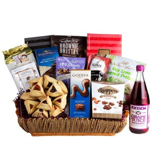 Festive Purim Gourmet Gift Basket