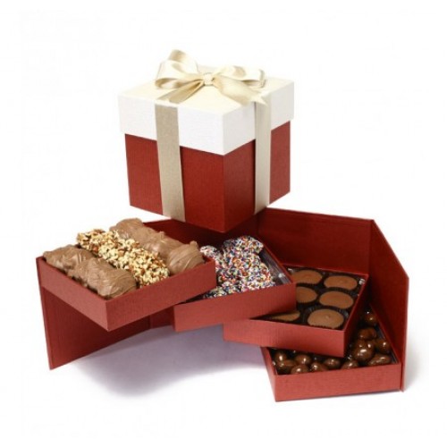 Purim Happy Holidays Gift Tower