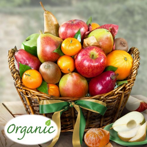 Rosh Hashanah Organic Bountiful Fruit Basket