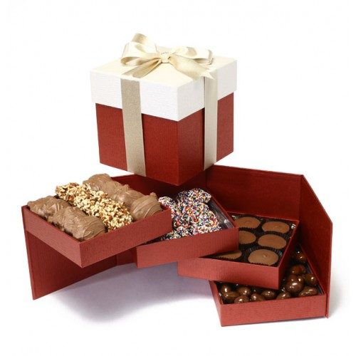 Hanukkah Happy Holidays Gift Tower