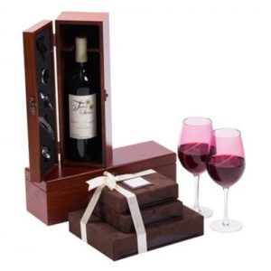 Hanukkah Executive Wine Chocolate Gift Designer Wine Glasses