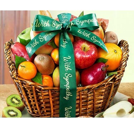 Hanukkah With Sympathy Bountiful Fruit Basket