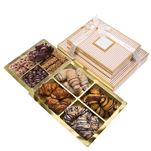 Pareve Designer Gold Stripe Premier Gift Tower