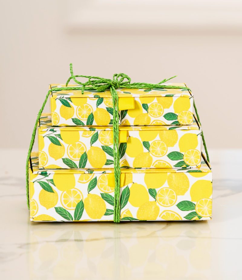 Bright Citrusy Gift Box Tower 2 - Kosherline