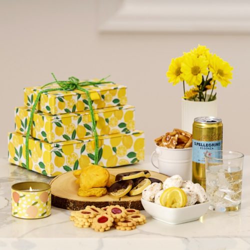 Bright Citrusy Gift Box Tower - Kosherline
