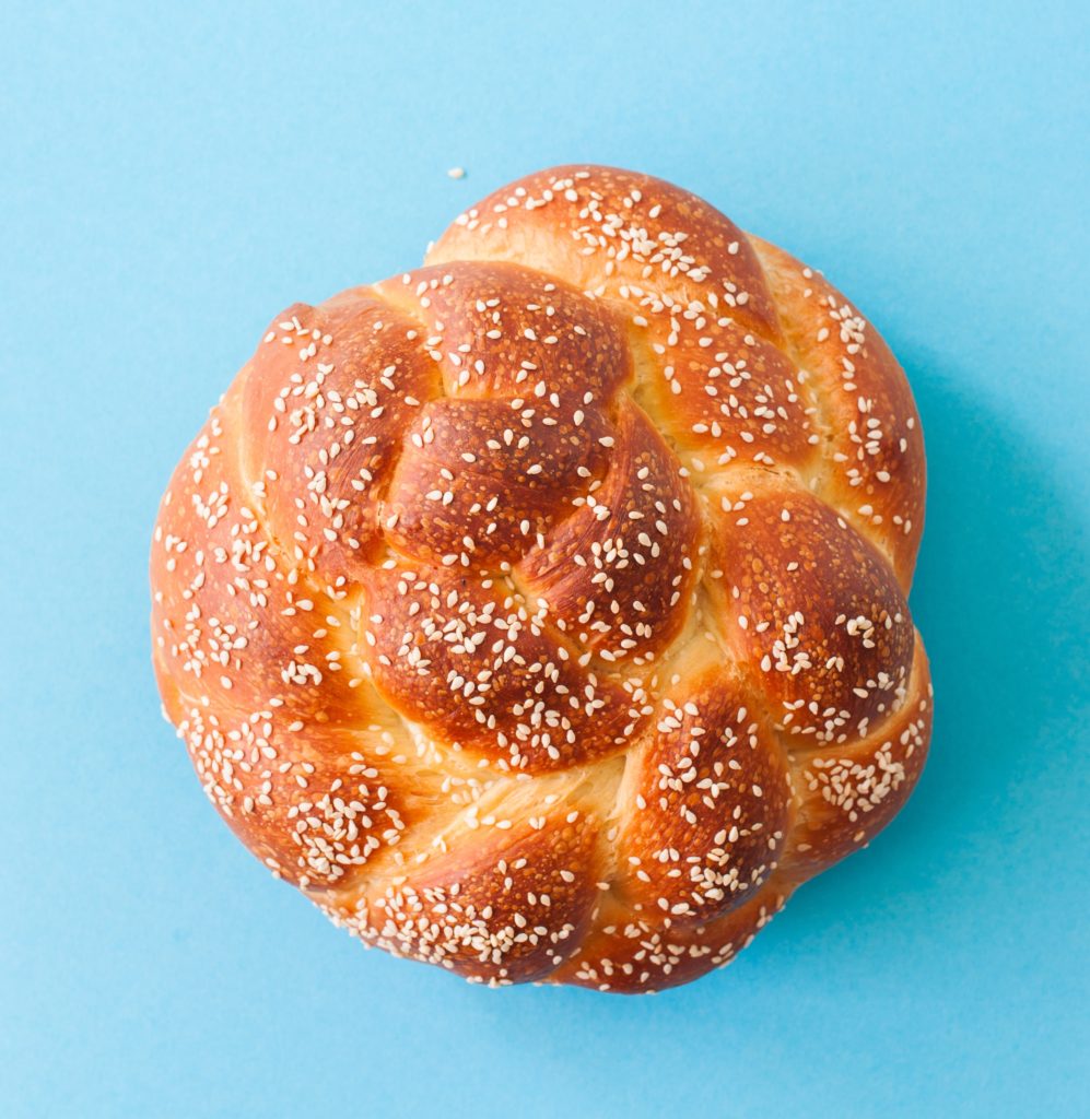 Round Challah included in Rosh Hashanah Gift Baskets and Celebrations