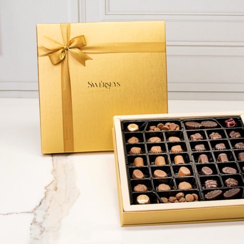 Deluxe Gold Chocolate Gift Box - Kosherline