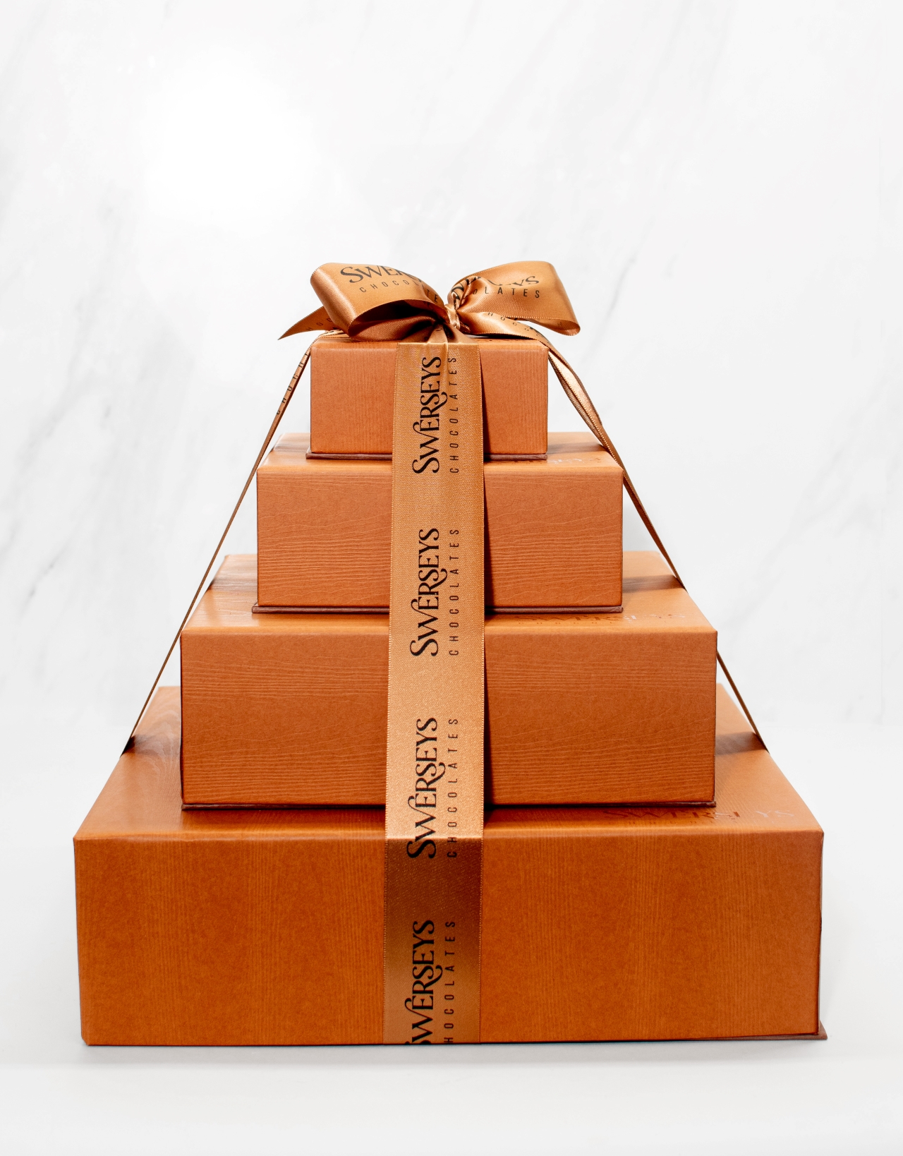 Swerseys Deluxe 5-Tier Brown Chocolate Gift Tower