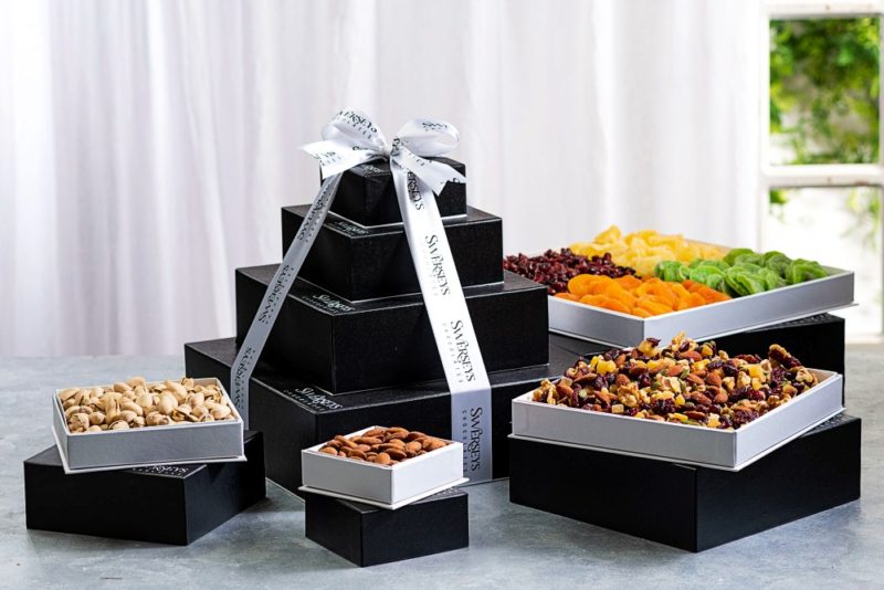 Divine Deluxe Nut and Dried Fruits Gift Box Tower - Kosherline