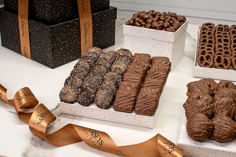Grand Indulgence Signature Black Speckled Purim Gourmet Tower 5 - Kosherline