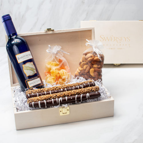Designer Treats and Wine Gift Set