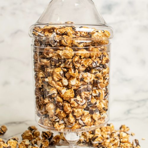 Chocolate Drizzled Caramel Popcorn Gift Set - Kosherline