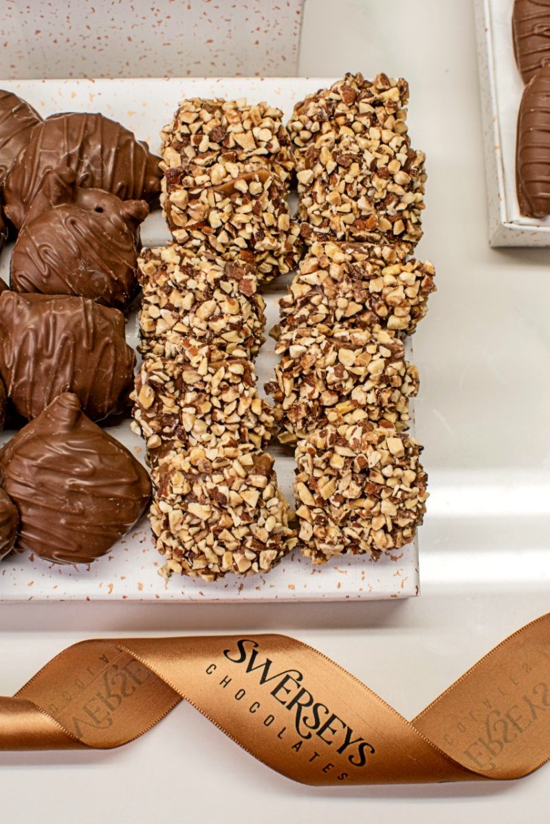 Happy Birthday 6 Tier Grand Indulgence Black Speckled Chocolate Gift Tower 5 - Kosherline