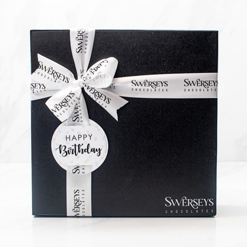 Happy Birthday Black Chocolate Gift Box 3 - Kosherline