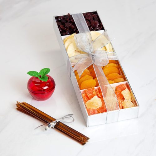 Assorted Dried Fruit Gourmet Rosh Hashanah Gift Box -Kosherline