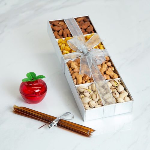 Assorted Nuts Gourmet Rosh Hashanah Gift Box - Kosherline