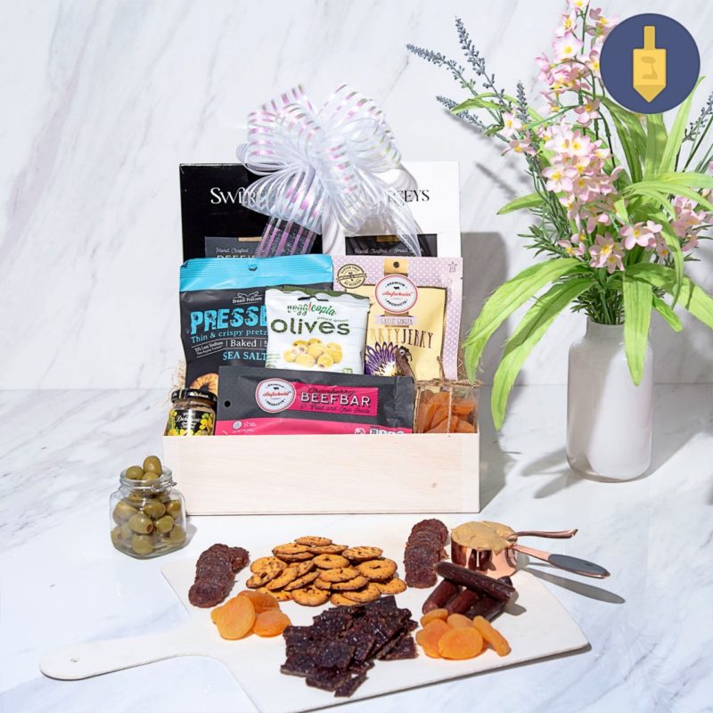 Hanukkah Elegant Charcuterie Romantic Gift Basket - Kosherline