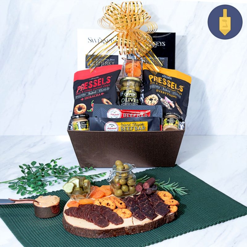 Hanukkah Grand Charcuterie Romantic Gift Basket - Kosherline