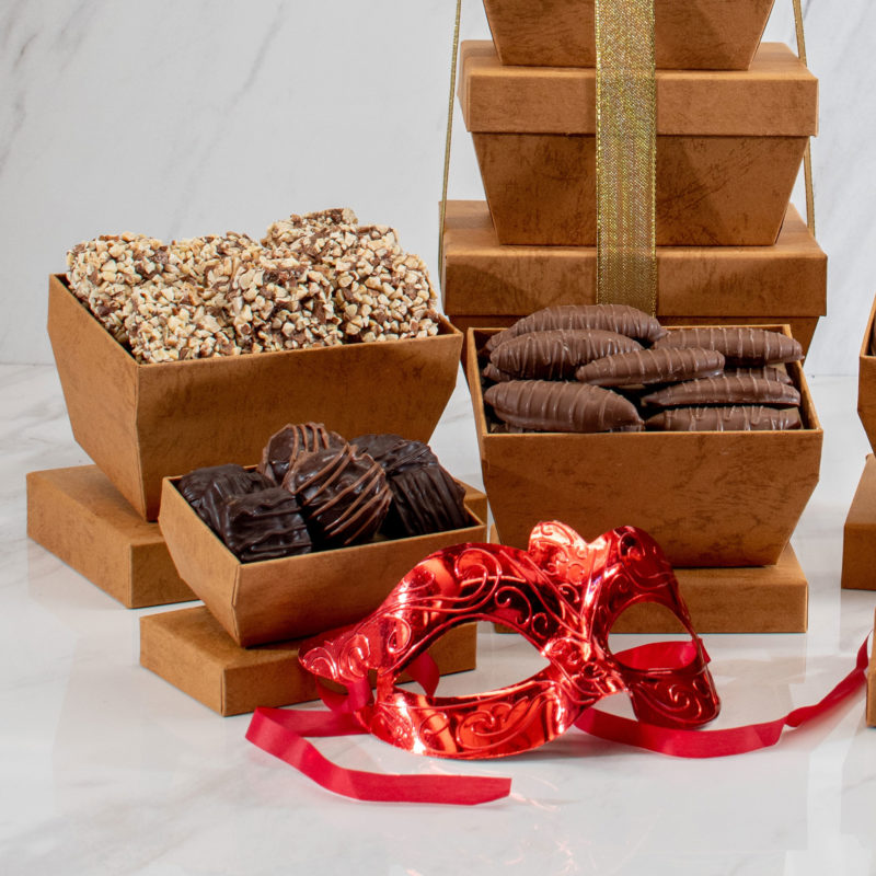 Purim Mishloach Manot Chocolate & Cookie 5-Tier Gift Tower - Main
