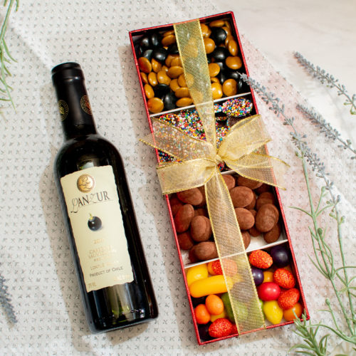 Purim Wine & Snacks Mishloach Manot Gift Set